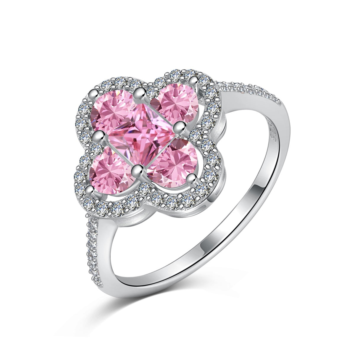 [baslovejewels]Luxuriöser Eternity-Bankettring in Blumenform