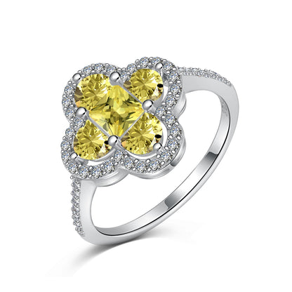 [baslovejewels]Luxuriöser Eternity-Bankettring in Blumenform
