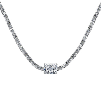[baslovejewels]2,0 Karat verzierte Halskette im Smaragdschliff