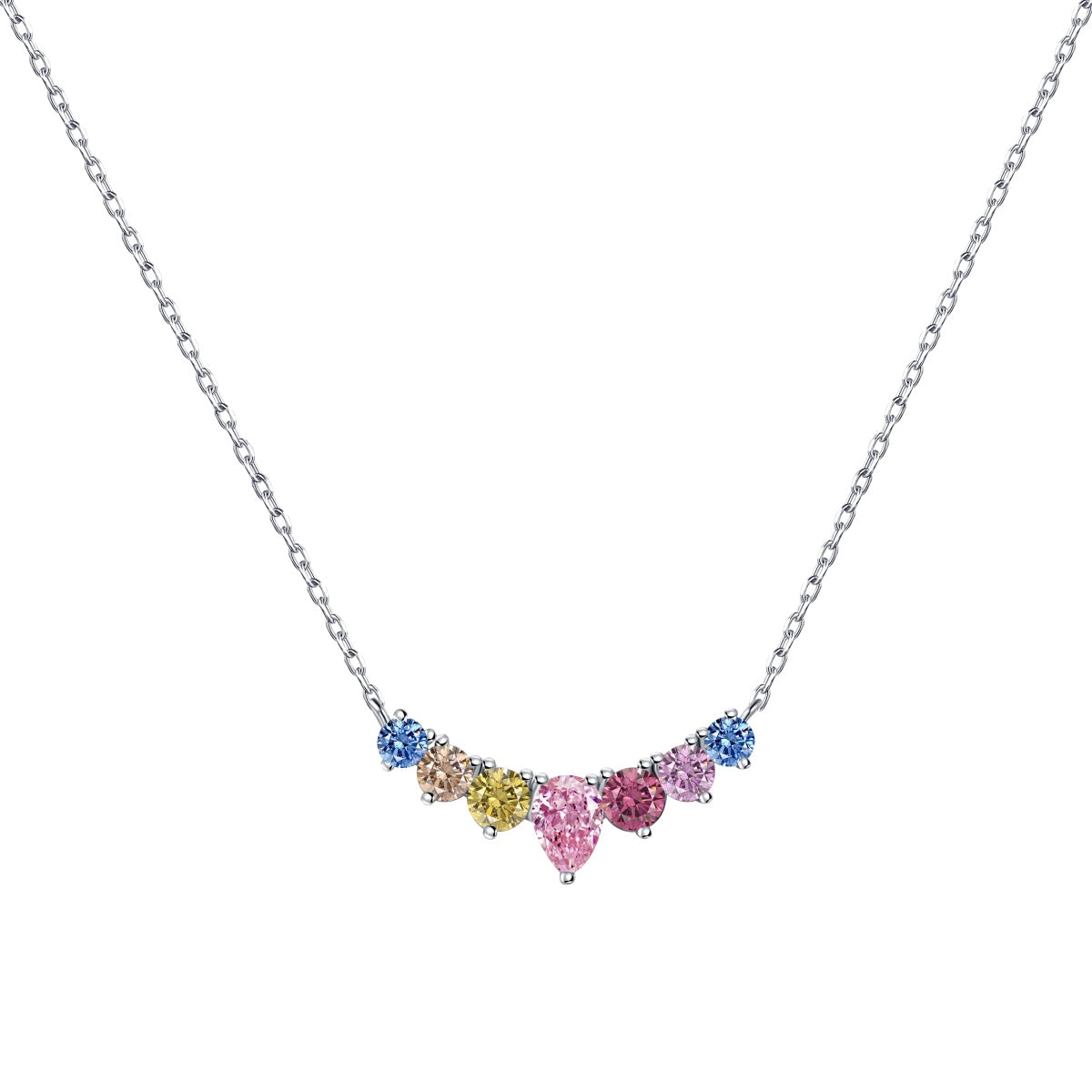 [baslovejewels]Zierliche bunte Herzkette