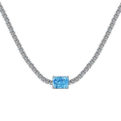 [baslovejewels]2,0 Karat verzierte Halskette im Smaragdschliff
