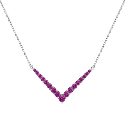 [baslovejewels]Verzierte Halskette mit Rundschliff