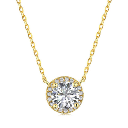[baslovejewels]Luxuriöse Halskette mit Rundschliff