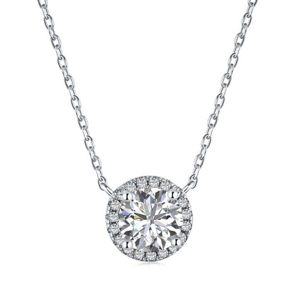 [baslovejewels]Luxuriöse Halskette mit Rundschliff