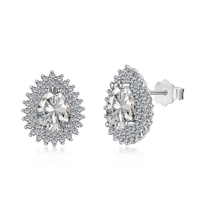 [baslovejewels]Delicate Gorgeous Pear Cut Daily Earrings