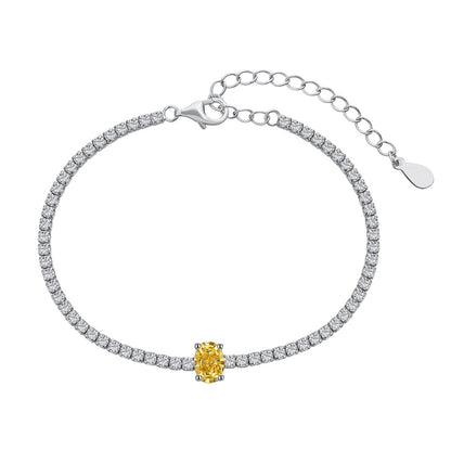 [baslovejewels]0.75カラットの絶妙なオーバルカットデイリーブレスレット