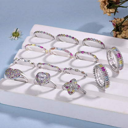 [baslovejewels]Elegant Vivid Round Cut Daily Ring