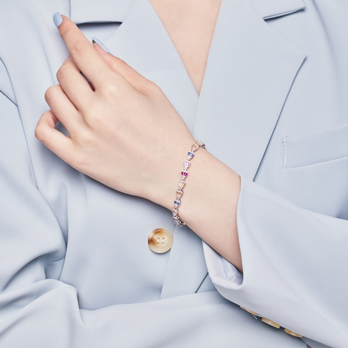 [baslovejewels] Strahlendes Armband in Tropfenform für jeden Tag