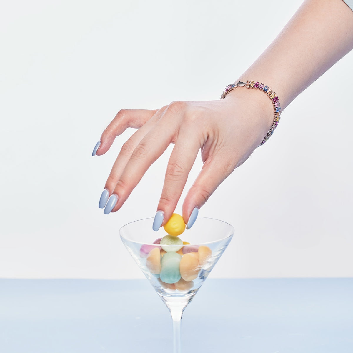 [baslovejewels]Funkelndes, exquisites Party-Armband mit mehreren Schliffarten
