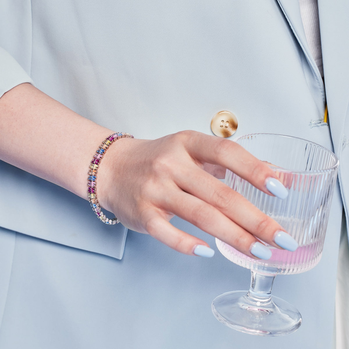 [baslovejewels]Funkelndes, exquisites Party-Armband mit mehreren Schliffarten