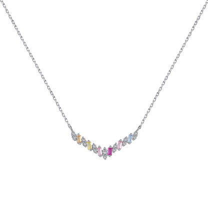 [baslovejewels]Schillernde Regenbogen-Halskette