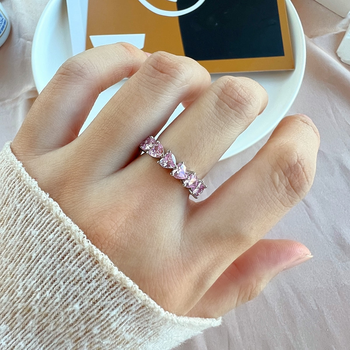 [baslovejewels]0,25 Karat Radiant Romance Herzschliff-Liebhaberring