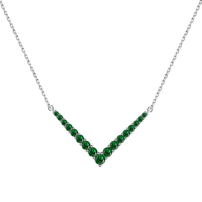 [baslovejewels]Verzierte Halskette mit Rundschliff