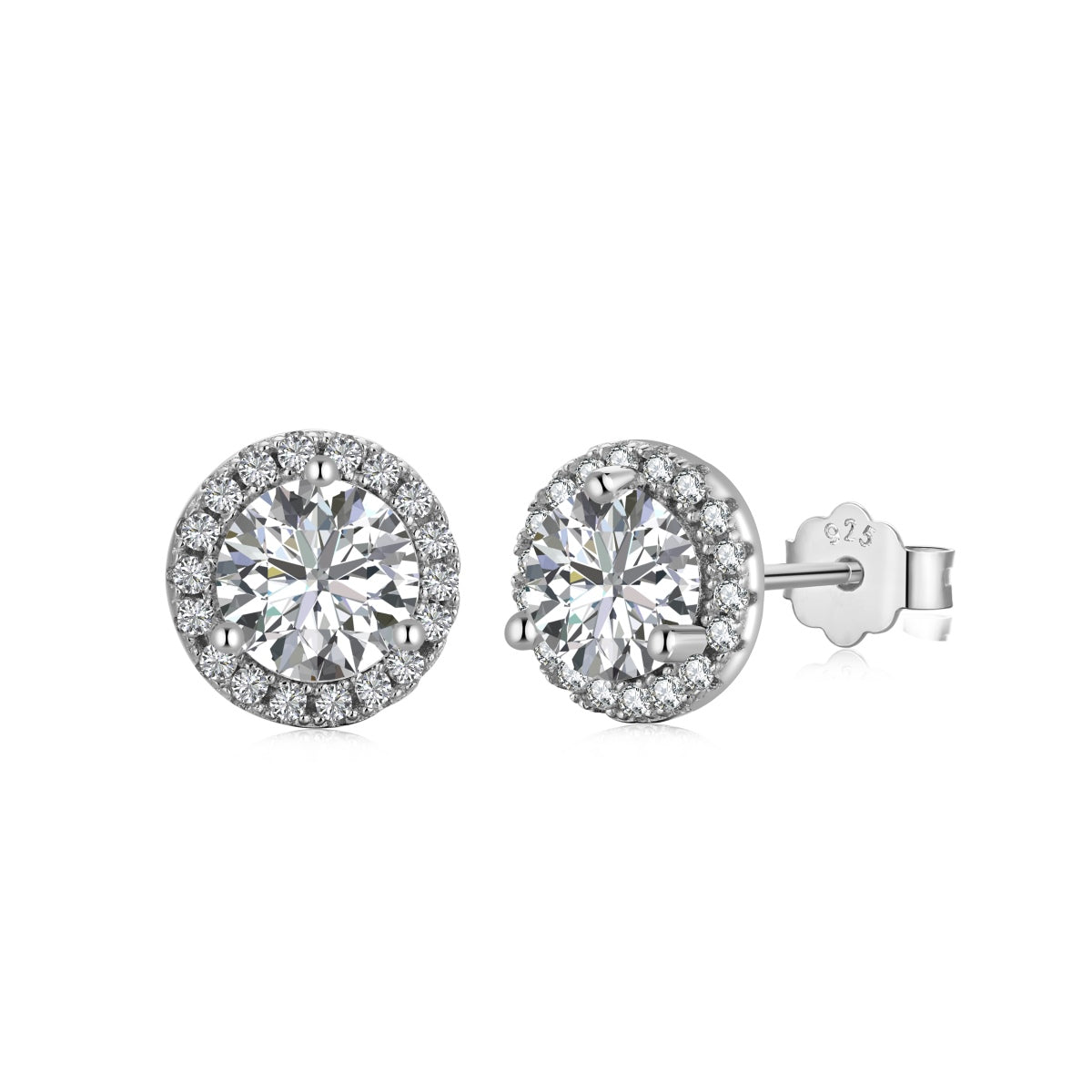 [baslovejewels]Klassische runde Prinzessinnen-Ohrringe