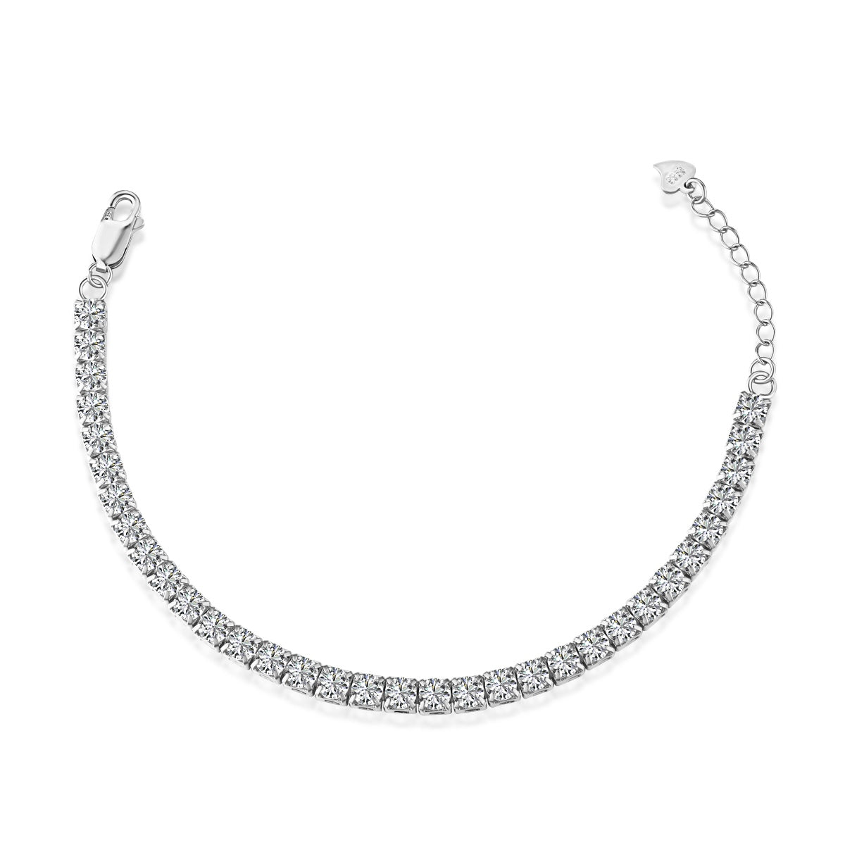 [baslovejewels]輝くプリンセスカットテニスブレスレット