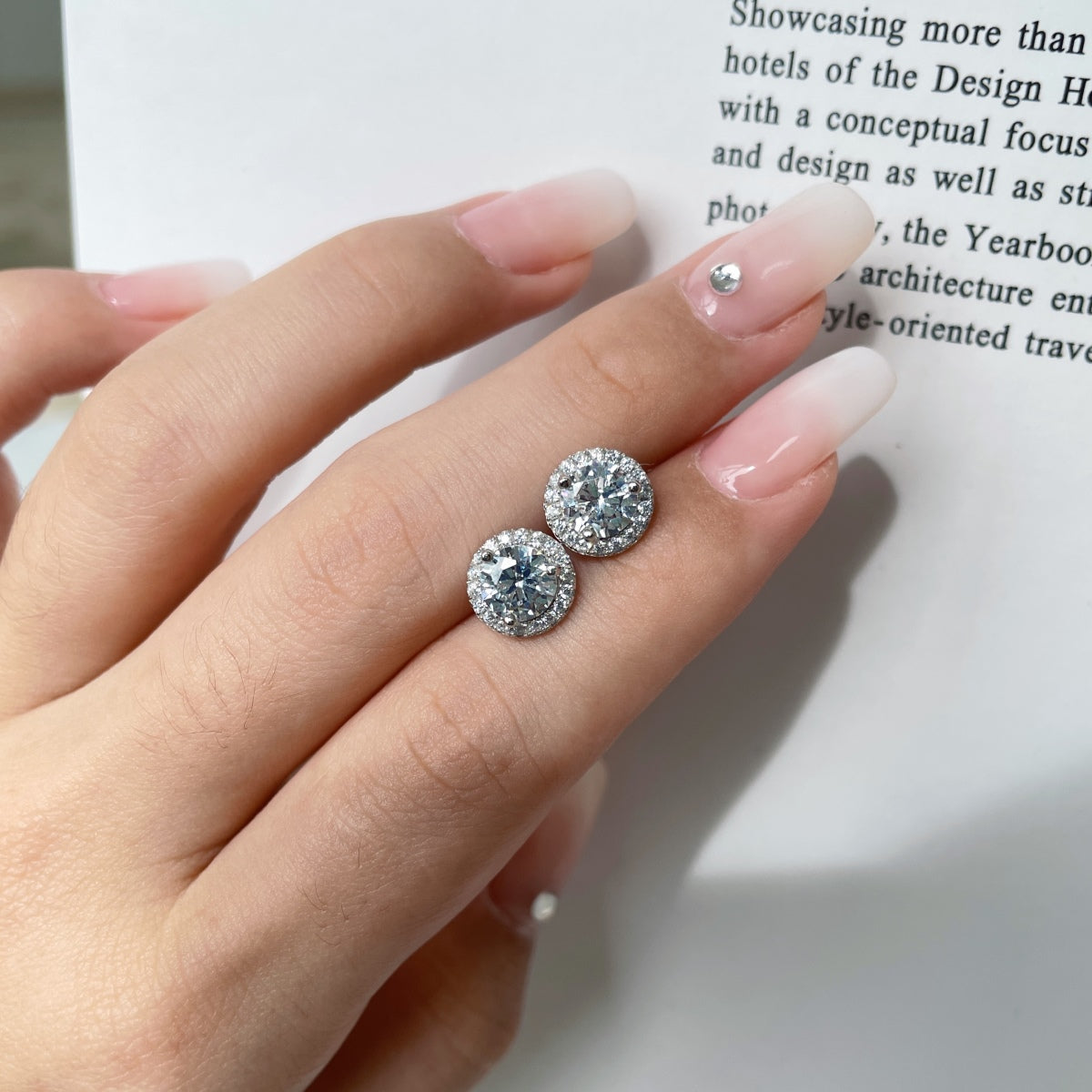 [baslovejewels]Klassische runde Prinzessinnen-Ohrringe