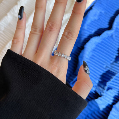 [baslovejewels]0,25 Karat Radiant Romance Herzschliff-Liebhaberring