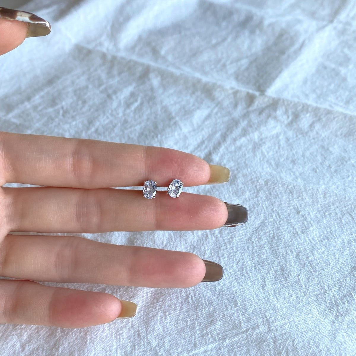 [baslovejewels]Ovale klassische würdevolle elegante Ohrringe