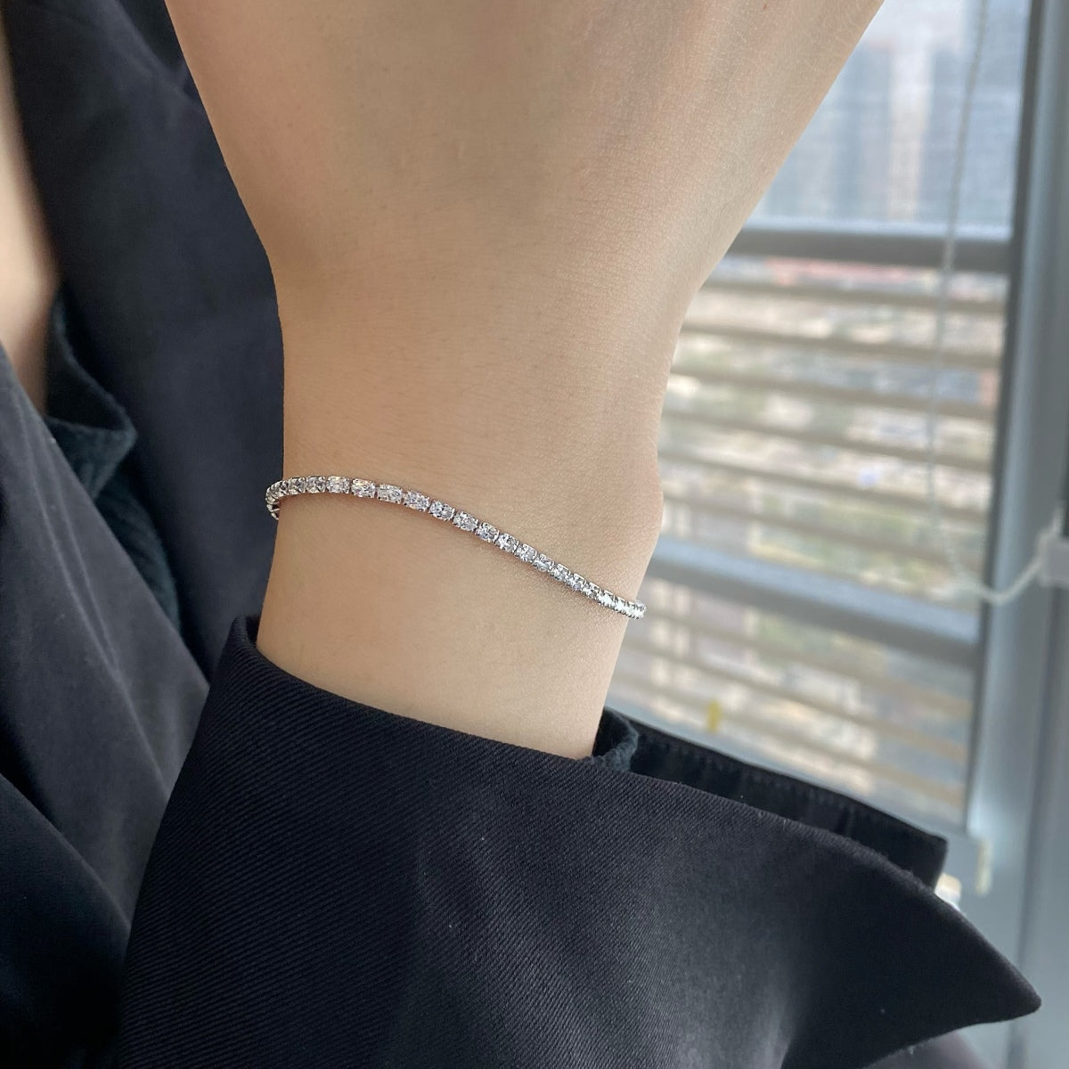 [baslovejewels]Elegantes Smaragdschliff-Tagesarmband