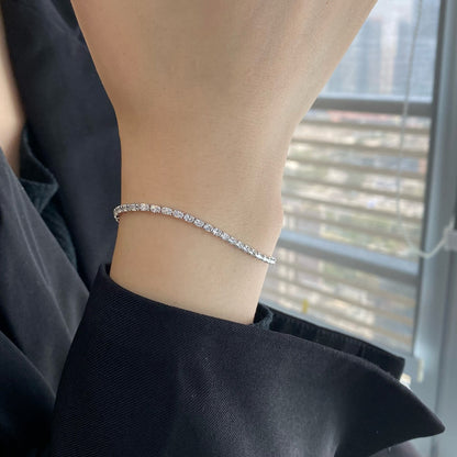 [baslovejewels]Elegantes Smaragdschliff-Tagesarmband