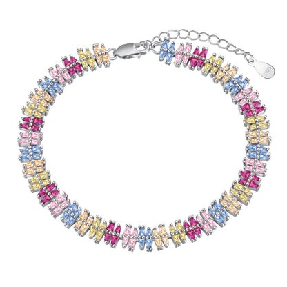 [baslovejewels]Funkelndes, exquisites Party-Armband mit mehreren Schliffarten