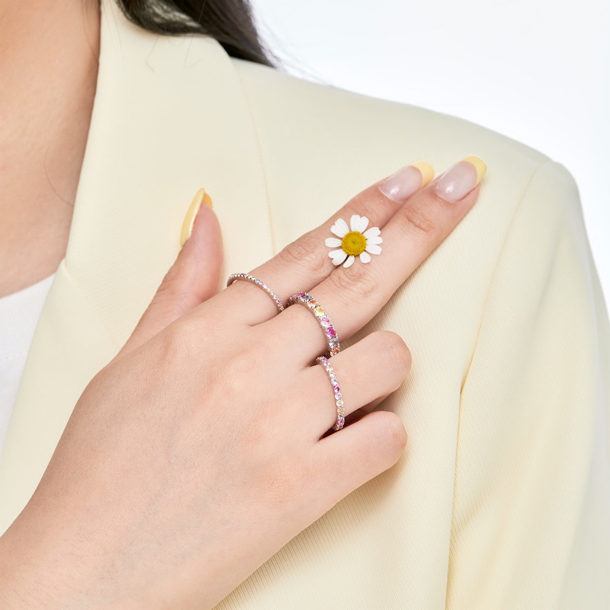 [baslovejewels]Elegant Vivid Round Cut Daily Ring