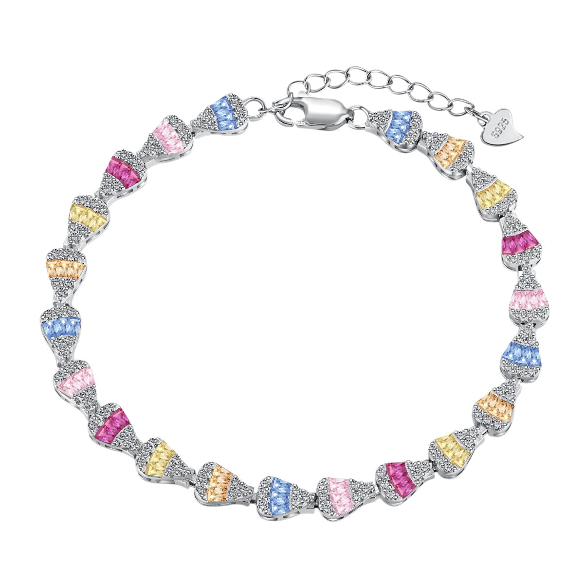[baslovejewels] Strahlendes Armband in Tropfenform für jeden Tag