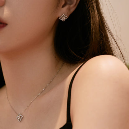 [baslovejewels]エレガントな星型プリンセスカットデイリーイヤリング