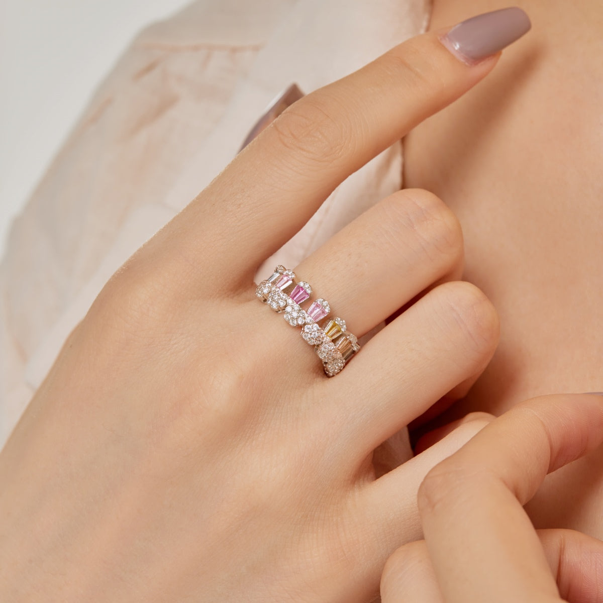 [baslovejewels]Gorgeous Radiant Cut Daily Ring