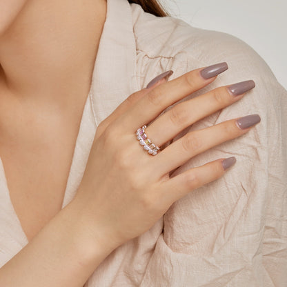 [baslovejewels]Gorgeous Radiant Cut Daily Ring