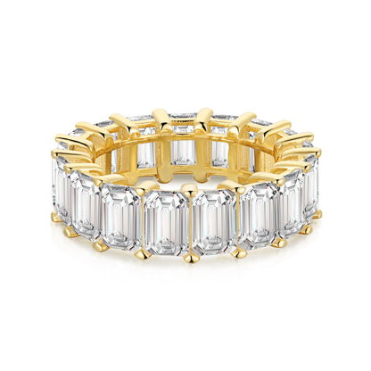 [baslovejewels]Eleganter Tennisring im Smaragdschliff, 0,75 Karat