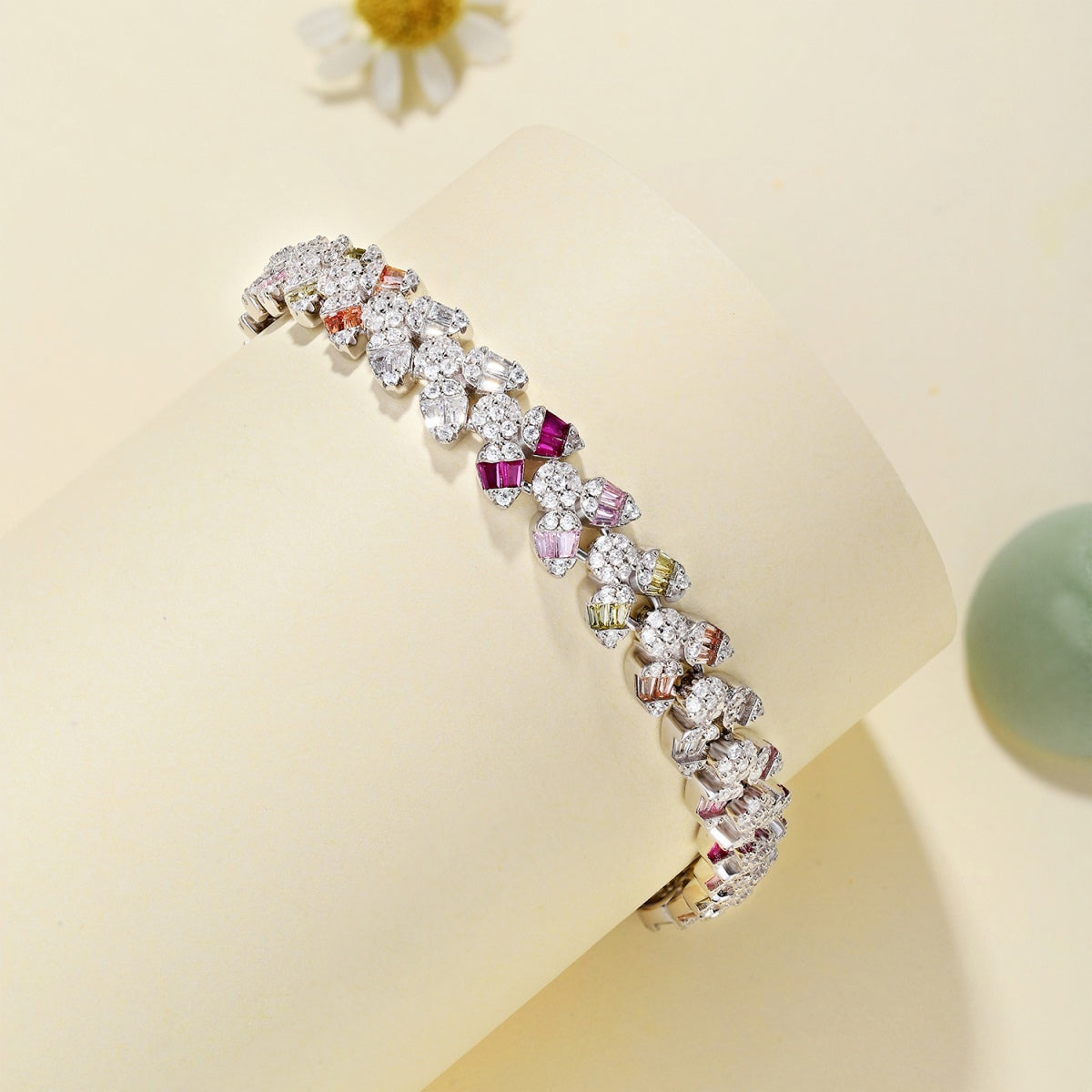 [baslovejewels]繊細で美しい花の形のデイリーブレスレット