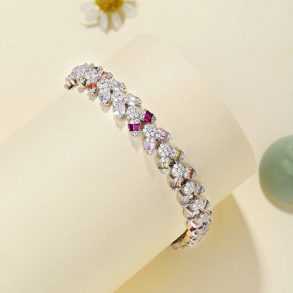 [baslovejewels]繊細で美しい花の形のデイリーブレスレット
