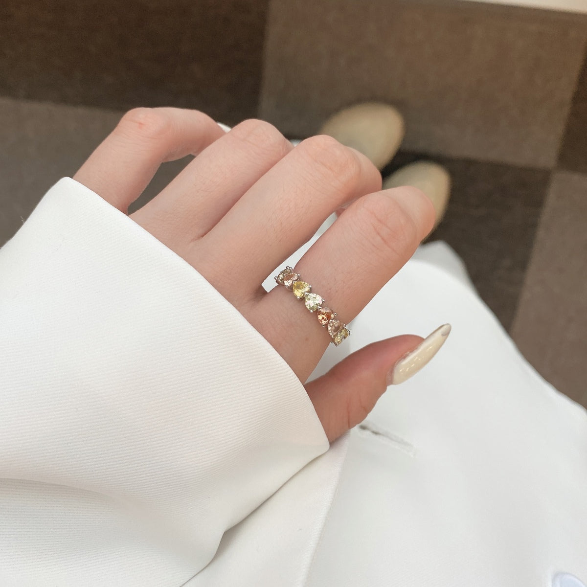 [baslovejewels]0,25 Karat Radiant Romance Herzschliff-Liebhaberring