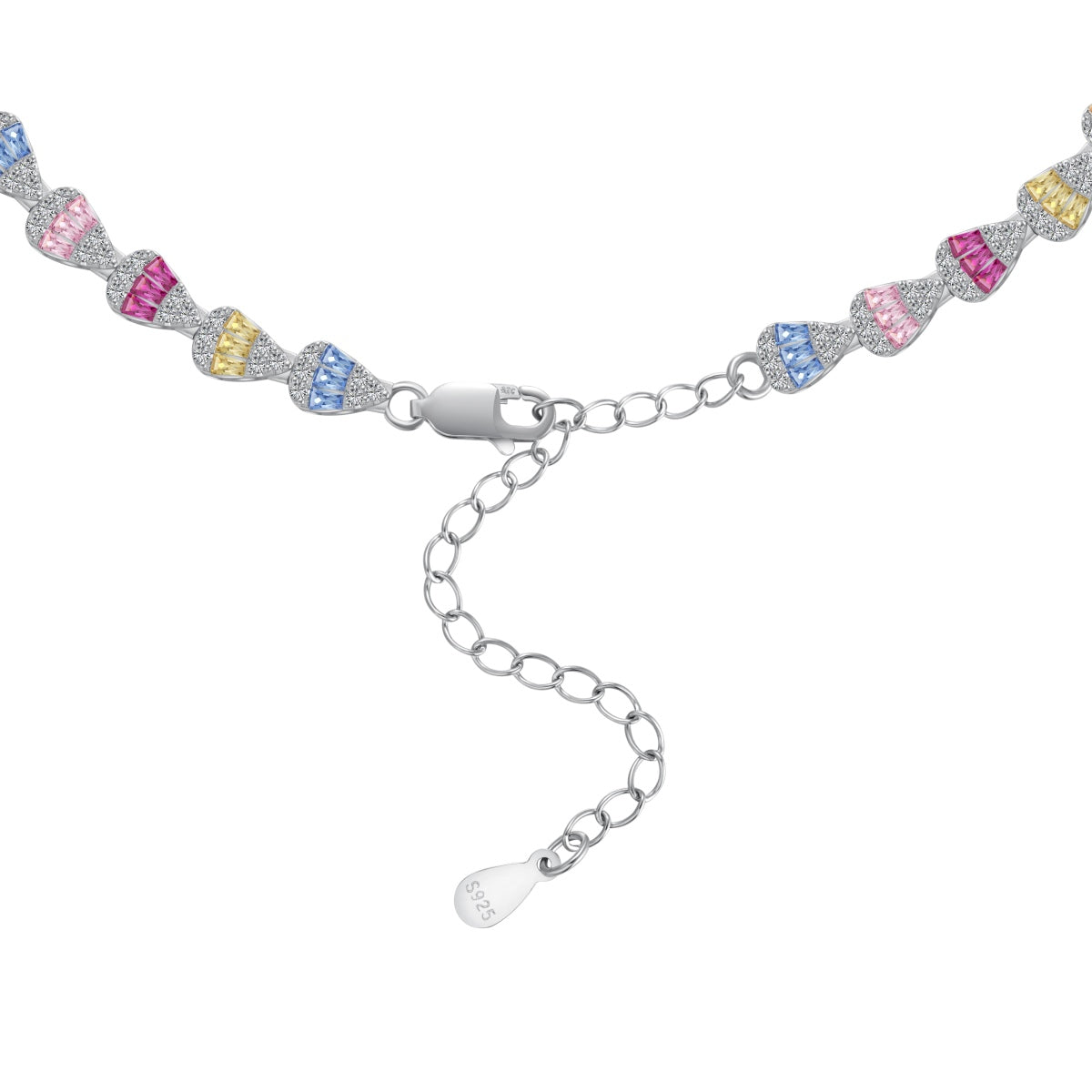 [baslovejewels] Strahlend bunte Regenbogen-Halskette
