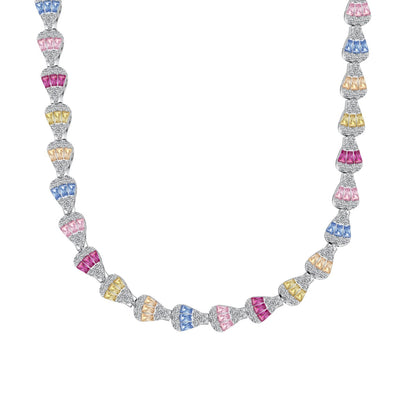 [baslovejewels] Strahlend bunte Regenbogen-Halskette