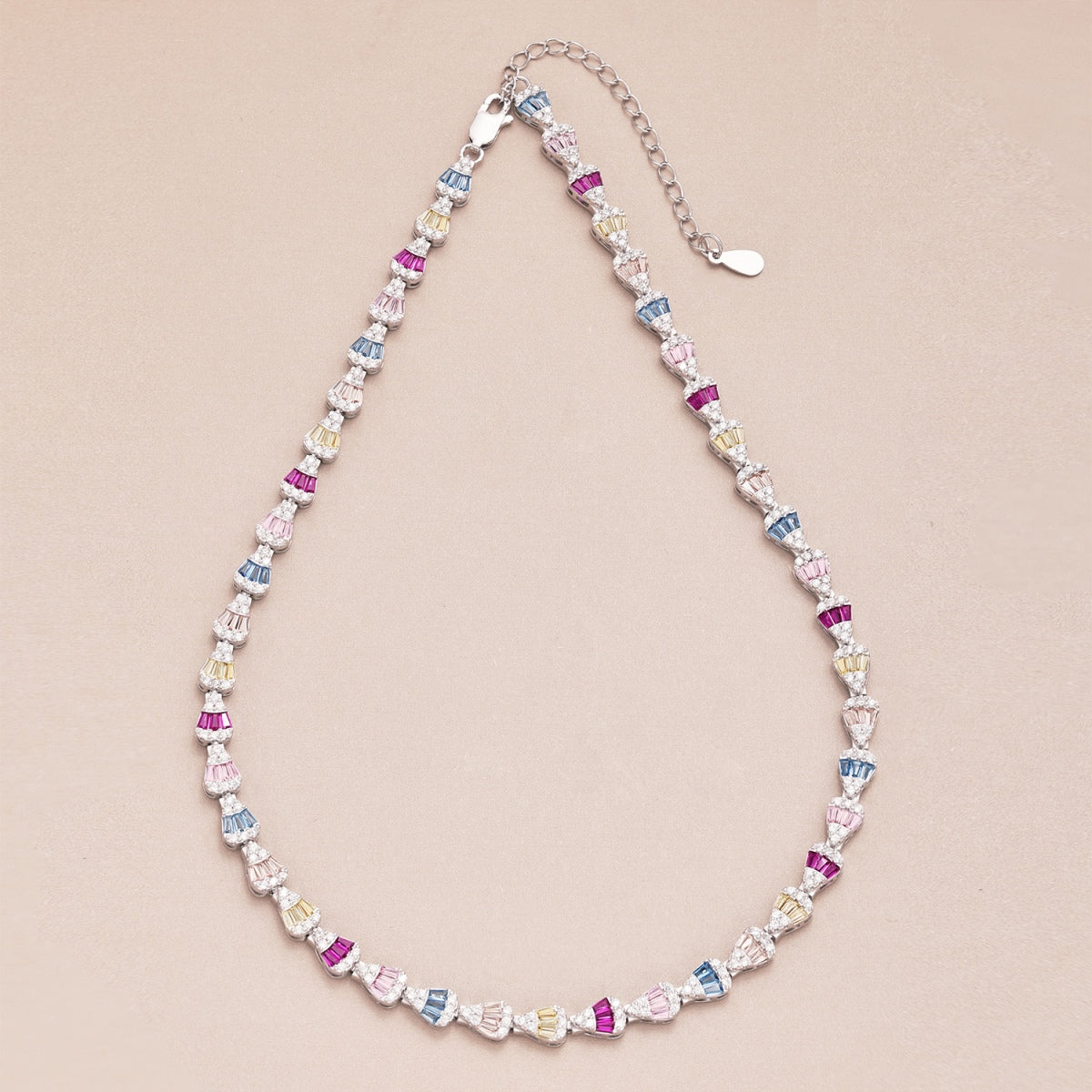 [baslovejewels] Strahlend bunte Regenbogen-Halskette
