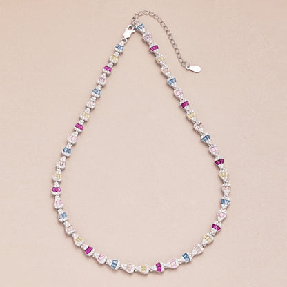 [baslovejewels] Strahlend bunte Regenbogen-Halskette