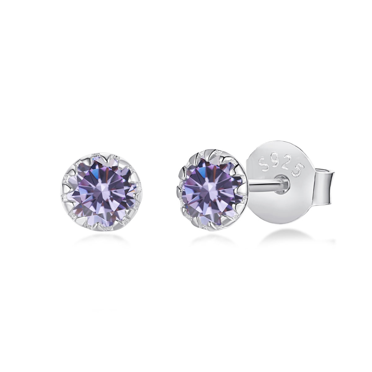 [baslovejewels]キラキラ輝くカラフルなラウンドシェイプイヤリング