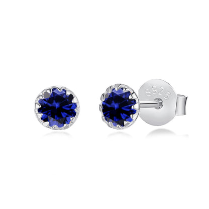 [baslovejewels]キラキラ輝くカラフルなラウンドシェイプイヤリング