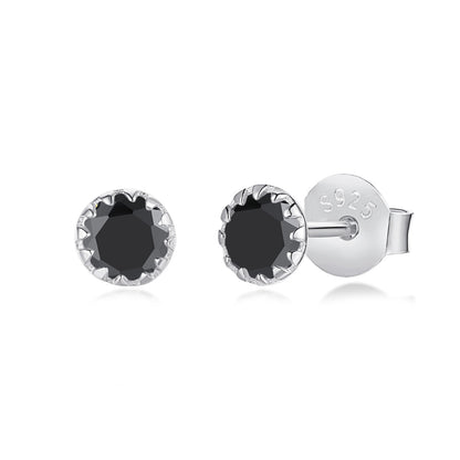[baslovejewels]キラキラ輝くカラフルなラウンドシェイプイヤリング
