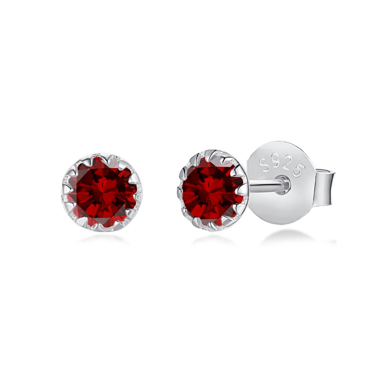 [baslovejewels]キラキラ輝くカラフルなラウンドシェイプイヤリング