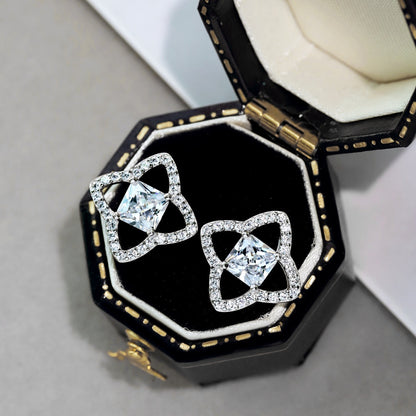 [baslovejewels]エレガントな星型プリンセスカットデイリーイヤリング