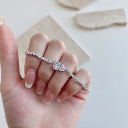 [baslovejewels]まばゆいばかりのユニークなマルチシェイプの恋人ブレスレット