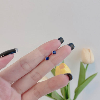 [baslovejewels]キラキラ輝くカラフルなラウンドシェイプイヤリング