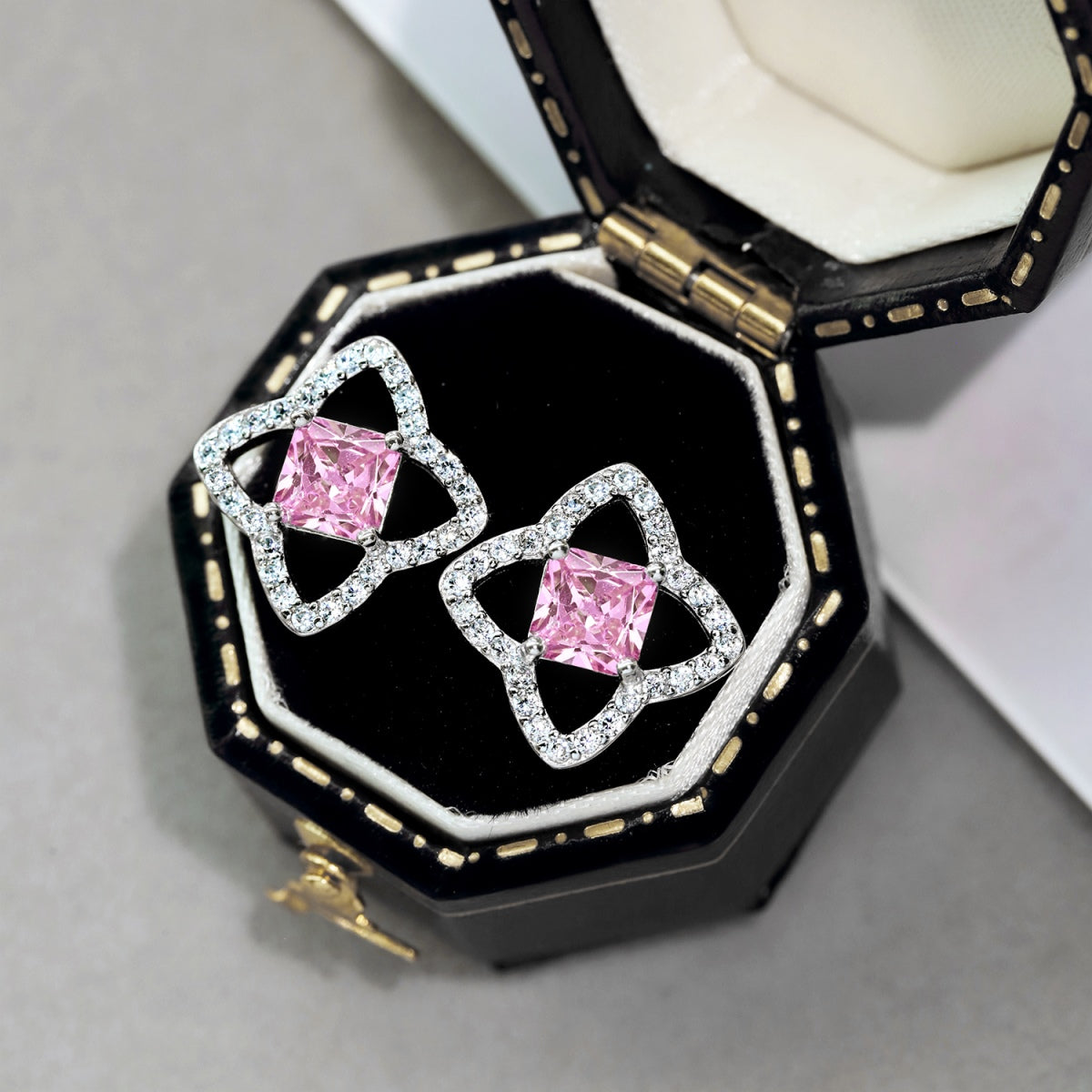 [baslovejewels]エレガントな星型プリンセスカットデイリーイヤリング