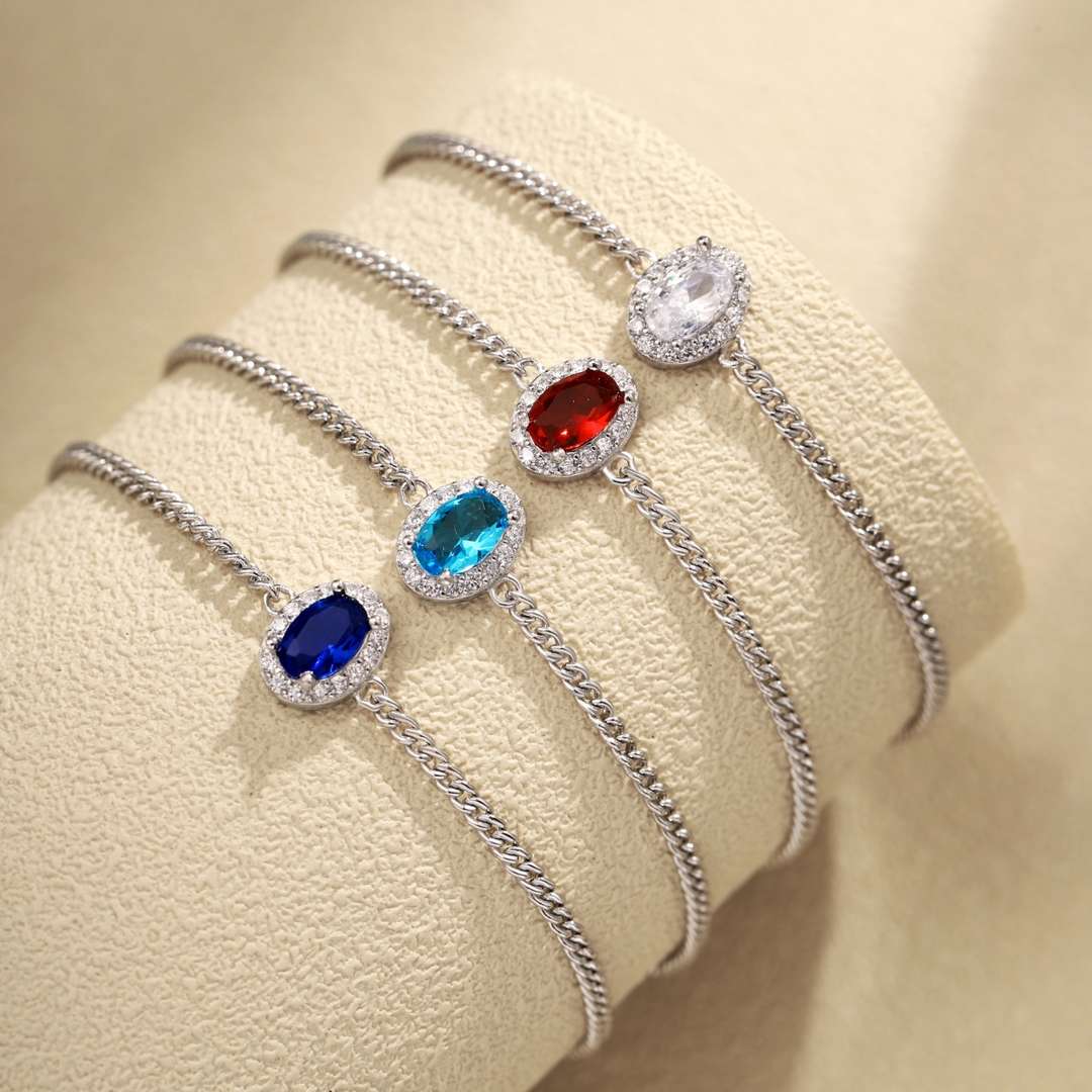 [baslovejewels]Exquisite Oval Shape Bracelet