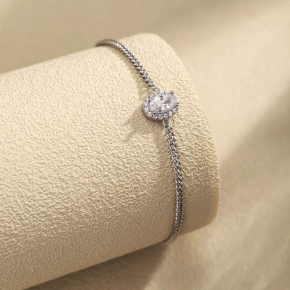 [baslovejewels]Exquisite Oval Shape Bracelet