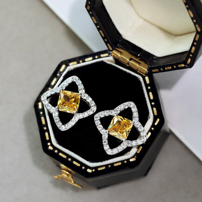[baslovejewels]エレガントな星型プリンセスカットデイリーイヤリング