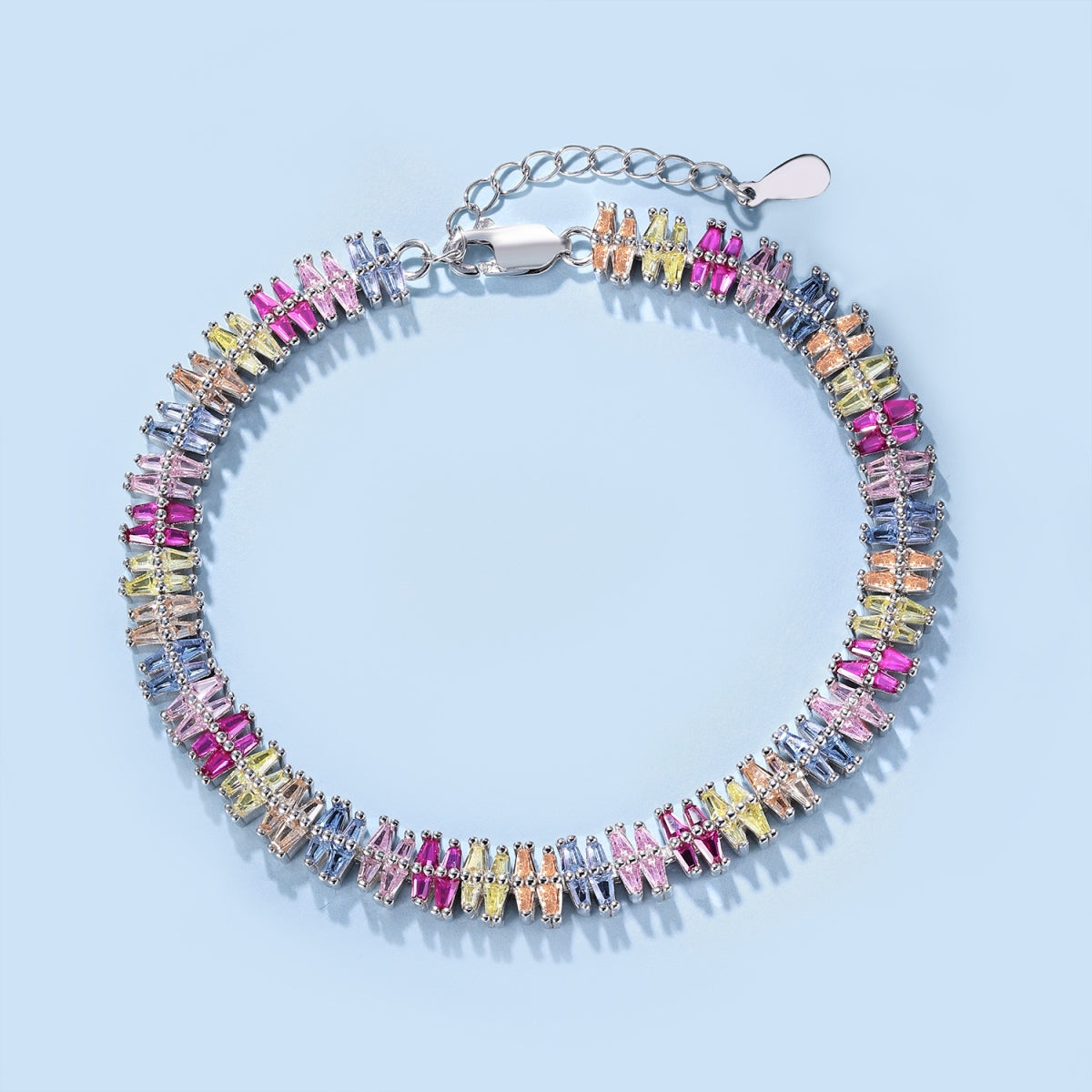 [baslovejewels]Funkelndes, exquisites Party-Armband mit mehreren Schliffarten